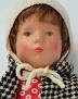 Käthe Kruse Puppe Gabriele im Mantel von 1960